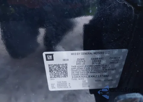 2019 GMC Acadia Denali z USA, uszkodzony, nr VIN 1GKKNXLSXKZ137482